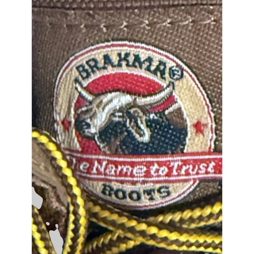 Brahma Brown Suede Work Boots Men's 6.5 Rugged Utility Outdoor Workwear Heritage